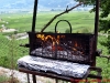 Raclette overviewing the Rhone in Valais, Switzerland